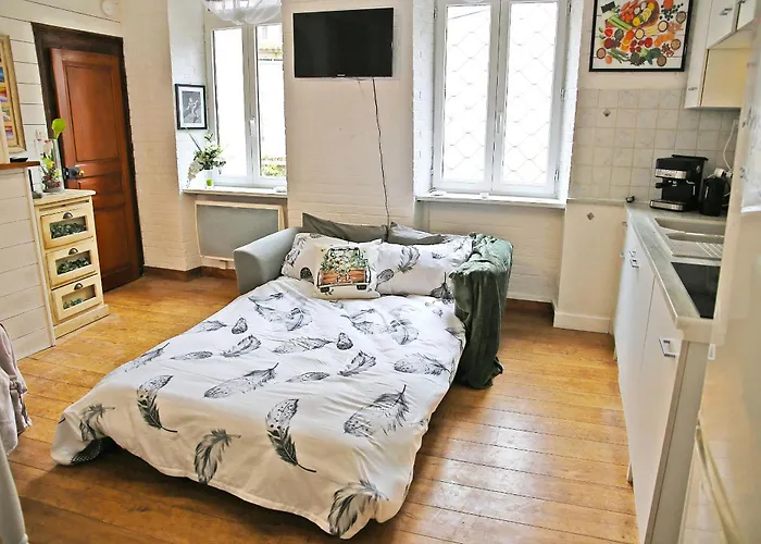 Studio 37m2 Vieille Proche De La Cathedrale, Draps Fournis Sans Supplement! Serviettes Non -fournies Boulogne-sur-Mer